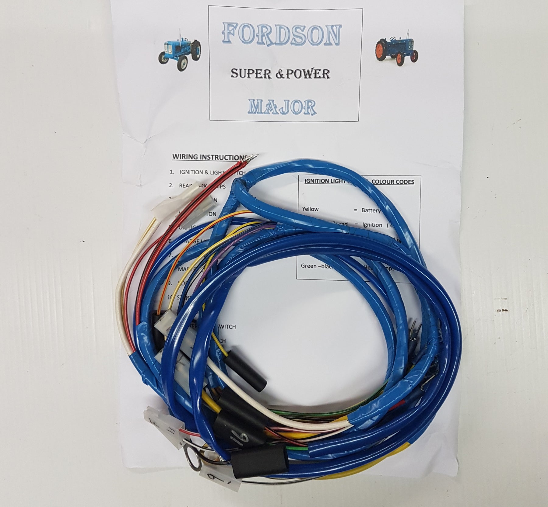 Fordson Tractor Super Major Wiring Loom